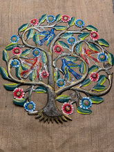 four birds sitting in a tree