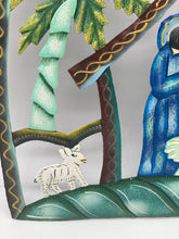 Nativity with palm trees