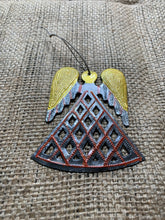 Yellow and Red Diamond Angel Ornament