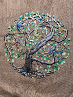 four birds in a tree