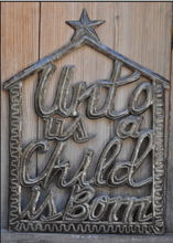 Unto us a Child is Born (Barn) - 19"x14"