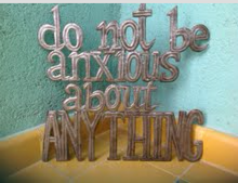 Do not be anxious - 17.5"x19.5"